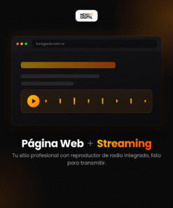Página Web + Streaming
