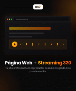 Página Web + Streaming 320